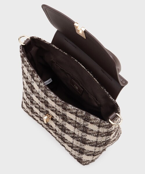 index（インデックス） ハンドバッグ 「2WAY」ラメツイードチェック