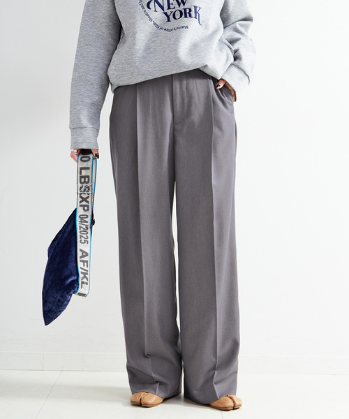 クラシック ✨LOUIS VUITTON スラックストラウザー　グレー 中古・古着通販】LOUIS VUITTON (ルイ ヴィトン) シルク混パンツ