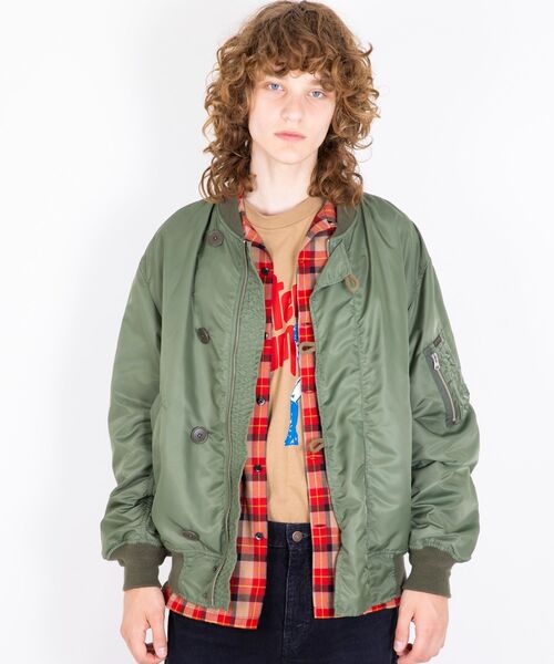 ヒステリックグラマー グリーン　ナイロンジャケット　メンズＳサイズ ヒステリックグラマー グリーン ナイロンジャケット メンズSサイズ