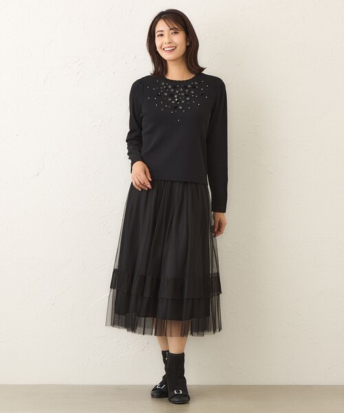 TO BE CHIC（トゥー ビー シック） ニット セーター フロントビジュー