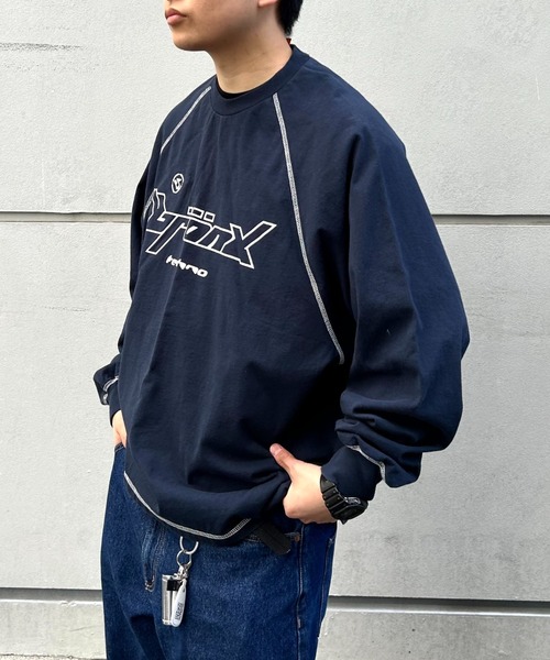 「WHO'S WHO gallery」 長袖Tシャツ FREE チャコールグレー メンズ_画像4