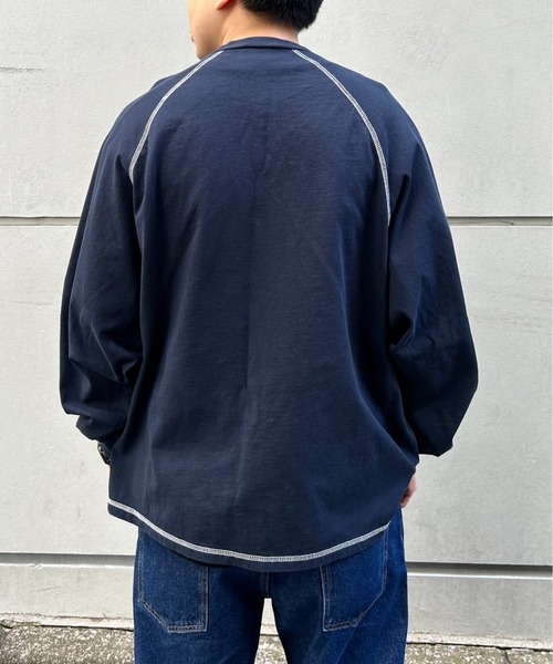 「WHO'S WHO gallery」 長袖Tシャツ FREE チャコールグレー メンズ_画像5