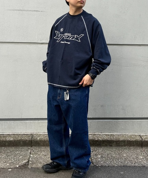 「WHO'S WHO gallery」 長袖Tシャツ FREE チャコールグレー メンズ_画像6