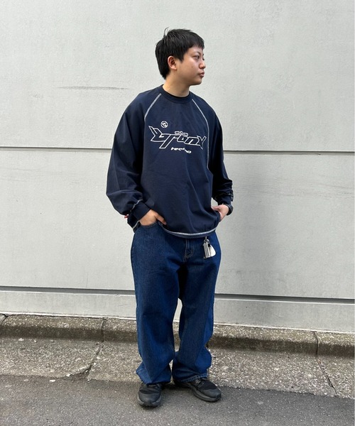 「WHO'S WHO gallery」 長袖Tシャツ FREE チャコールグレー メンズ_画像7