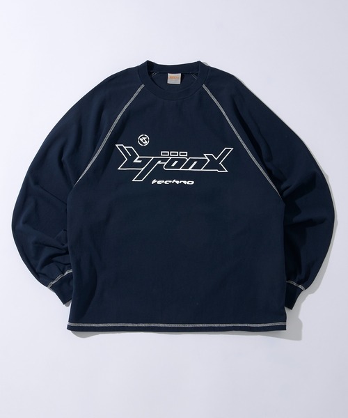 「WHO'S WHO gallery」 長袖Tシャツ FREE チャコールグレー メンズ_画像8