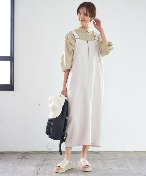「LEPSIM」 フラットサンダル MEDIUM ホワイト×ブラック レディース_画像5