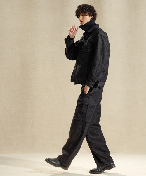 ADAM ET ROPE'（アダムエロペ） デニムジャケット X-LARGE ネイビー