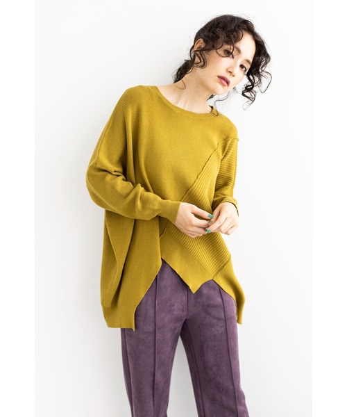 「OSMOSIS」 長袖ニット ONE SIZE ベージュ レディース_画像6