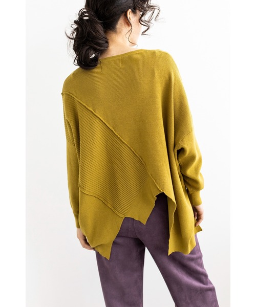 「OSMOSIS」 長袖ニット ONE SIZE ベージュ レディース_画像7