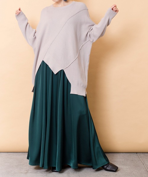 「OSMOSIS」 長袖ニット ONE SIZE ベージュ レディース_画像9