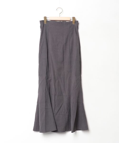 JUNOAH（ジュノア） ロングスカート L グレー レディース : ZOZOTOWN