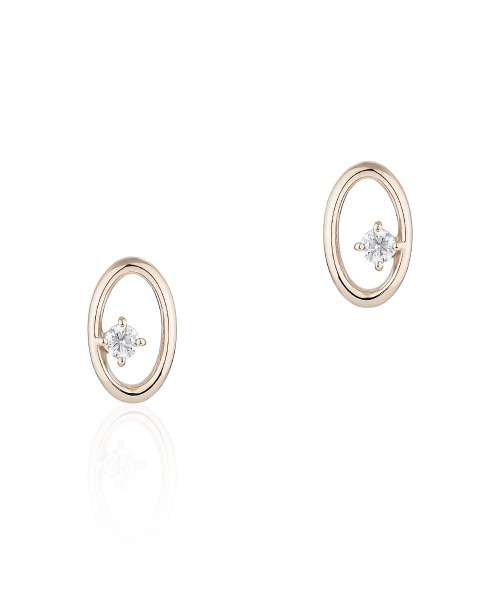 【美品】シルバー ピアス Canal 4℃ カナルヨンドシー ピンクゴールド CANAL 4℃（カナルヨンドシー） ピアス ピンクシルバー ピアス