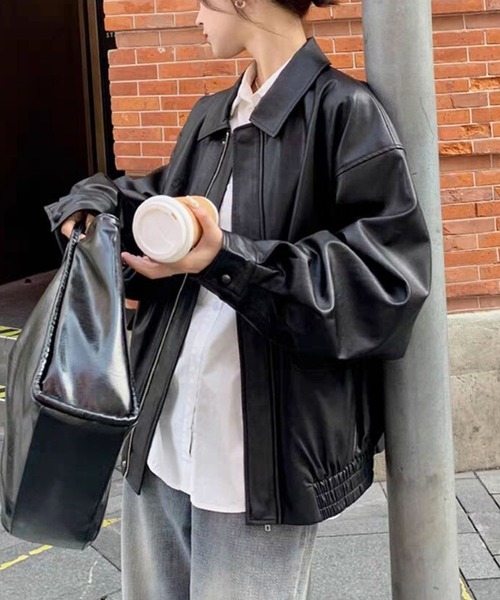 ALMO レザージャケット ライダース 「TUNE」合皮ジャケット レディース