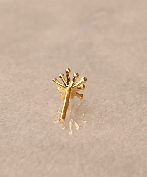 ピアス K18vermeil ダイヤモンドフラワーピアス レディースの画像