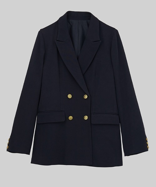 「RANAN」 ジャケット L ネイビー レディース_画像9