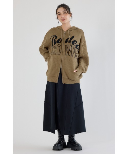 タグ付き新品　RODEO CROWNS スウェット&スカート　上下２点セット RODEO CROWNS - デニムラインスウェットトップス ロングスカート