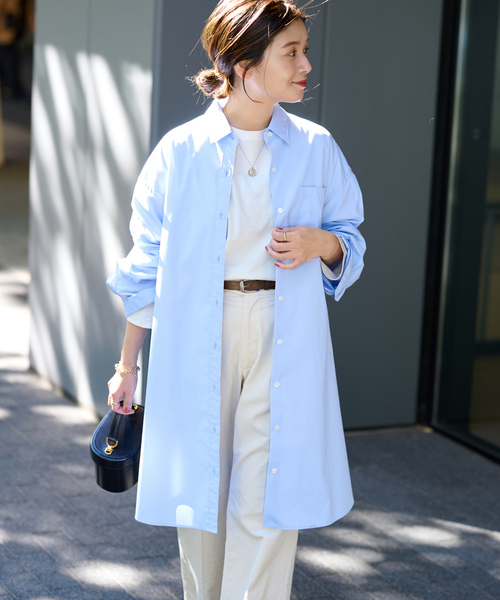 ジャーナルスタンダード JOURNAL STANDARD THOMAS MASON / トーマスメイソン ファット シルエット ボタンダウン シャツ （ ブルー） - ファッション通販 d fashion ジャーナルスタンダード　ブルー　トップス　フリーサイズ