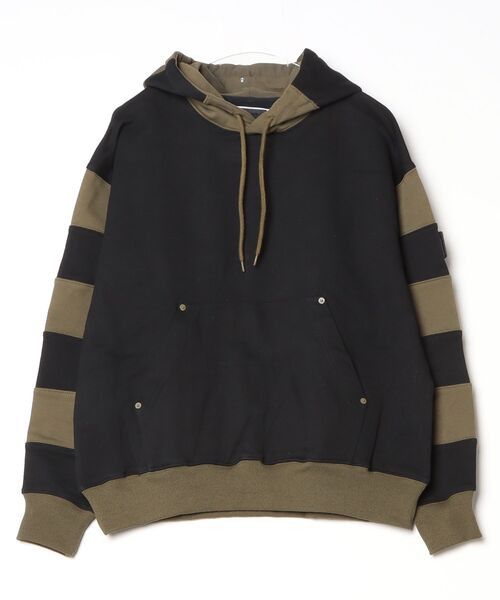 パーカー 「PHINGERIN」フィンガリン BORDER PATCH HOODIE メンズ 