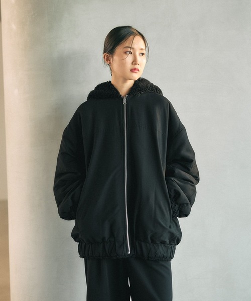 LEPSIM（レプシィム） ブルゾン アウター リバーシブルボアフーディ