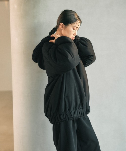 LEPSIM（レプシィム） ブルゾン アウター リバーシブルボアフーディ