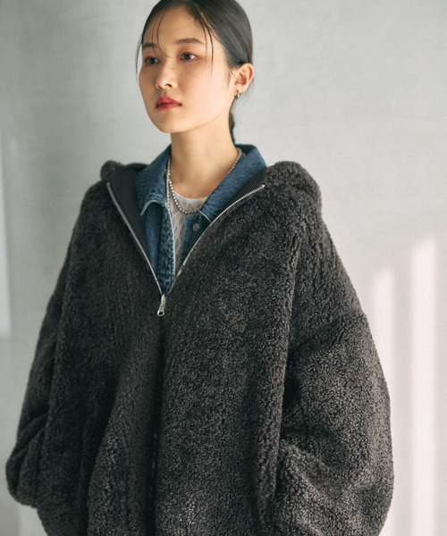 LEPSIM（レプシィム） ブルゾン アウター リバーシブルボアフーディ