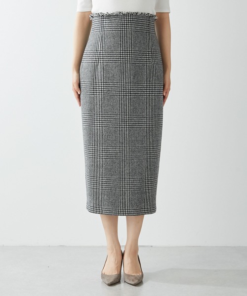 「Whim Gazette」 タイトスカート 38 ブラウン レディース_画像2