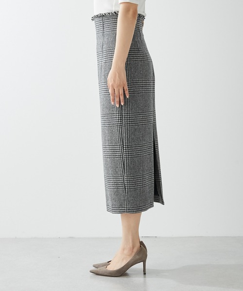 「Whim Gazette」 タイトスカート 38 ブラウン レディース_画像3