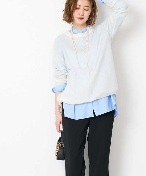 「MICA&DEAL」 長袖ニット FREE ライトグレー レディース_画像2