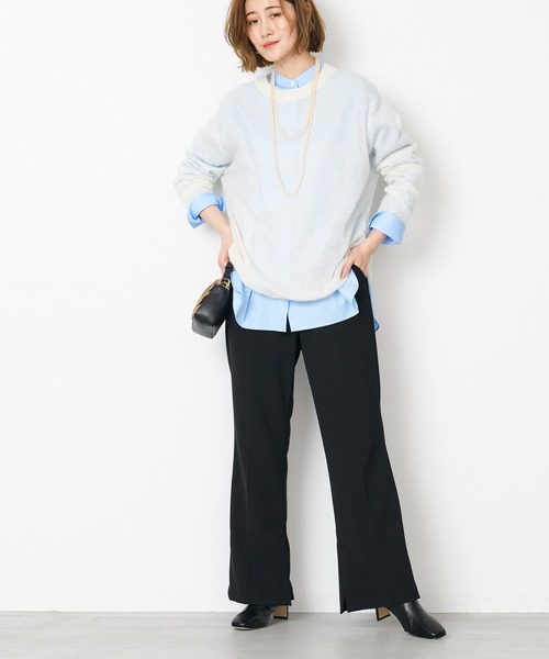 「MICA&DEAL」 長袖ニット FREE ライトグレー レディース_画像4