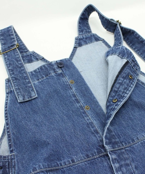 「URCH RNA」 オーバーオール MEDIUM ライトインディゴブルー レディース_画像4