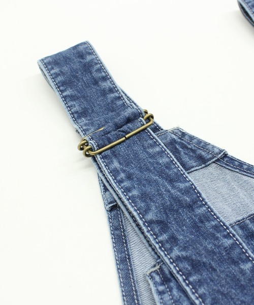 「URCH RNA」 オーバーオール MEDIUM ライトインディゴブルー レディース_画像5