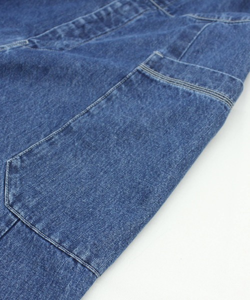 「URCH RNA」 オーバーオール MEDIUM ライトインディゴブルー レディース_画像6