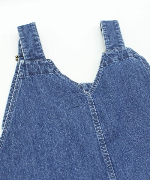 「URCH RNA」 オーバーオール MEDIUM ライトインディゴブルー レディース_画像8