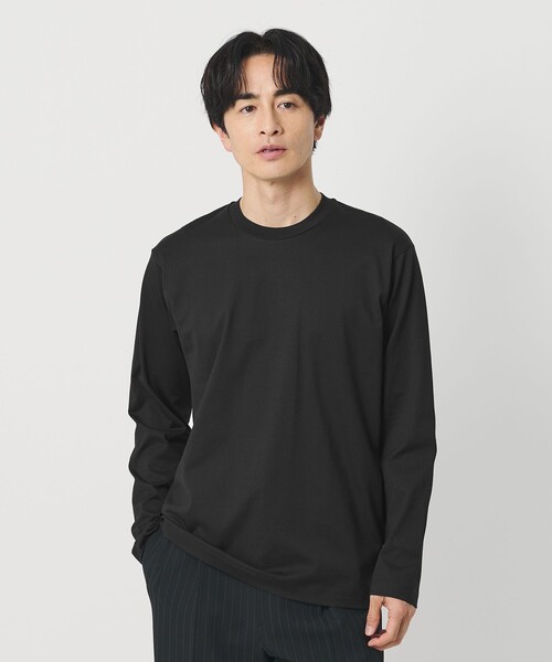 ドゥロワー 18ゲージロングスリーブカットソー BEAUTY＆YOUTH UNITED ARROWS tシャツ ハイゲージ ガスコットン クルー