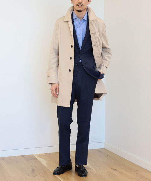 BEAMS HEART（ビームス ハート） ステンカラーコート 50(XL) ネイビー