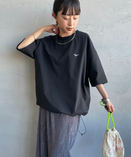 tシャツ 「MIZUNO/ミズノ」 別注 4WAYストレッチ バックプリントTシャツ「追加」 レディース メンズの画像