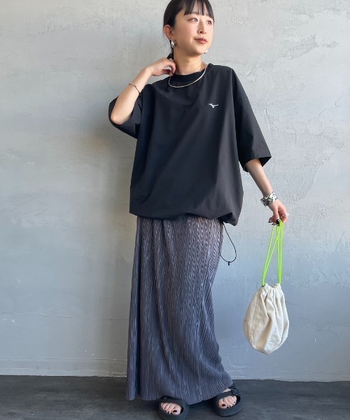 tシャツ 「MIZUNO/ミズノ」 別注 4WAYストレッチ バックプリントTシャツ「追加」 レディース メンズの画像