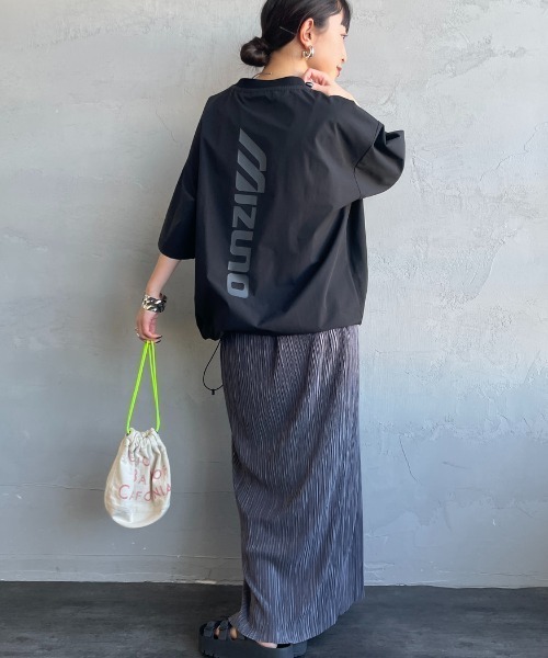 tシャツ 「MIZUNO/ミズノ」 別注 4WAYストレッチ バックプリントTシャツ「追加」 レディース メンズの画像