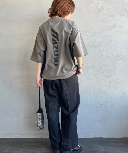 tシャツ 「MIZUNO/ミズノ」 別注 4WAYストレッチ バックプリントTシャツ「追加」 レディース メンズの画像