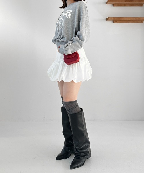 「Heather」 ロングブーツ M ブラック レディース_画像9