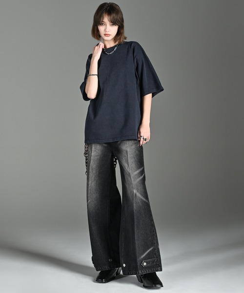 「ADRER」 半袖Tシャツ S ブラック メンズ_画像8