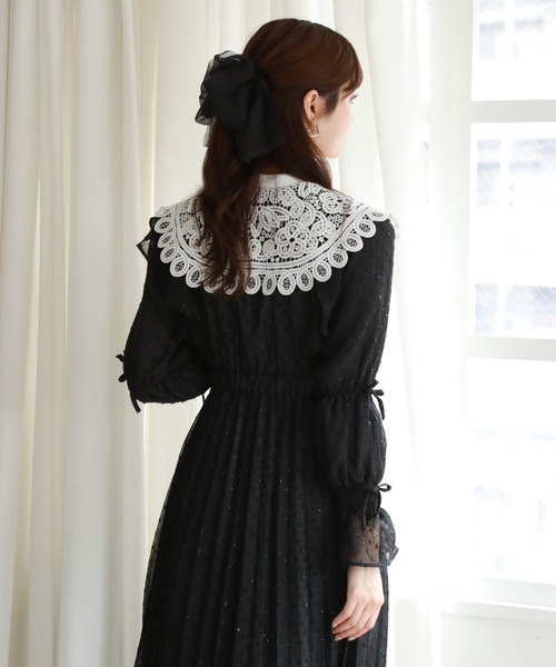 「Cheek」 半袖ワンピース MEDIUM ブラック レディース_画像8