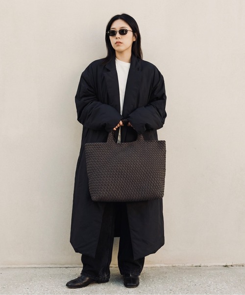 トートバッグ HERB/Intrecciato Middle Tote Bag with Pouch/ポーチ付きミドルトートバッグ レディース メンズの画像