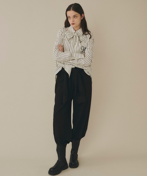 「VIOLETTA」 長袖シャツ FREE アイボリー レディース_画像6