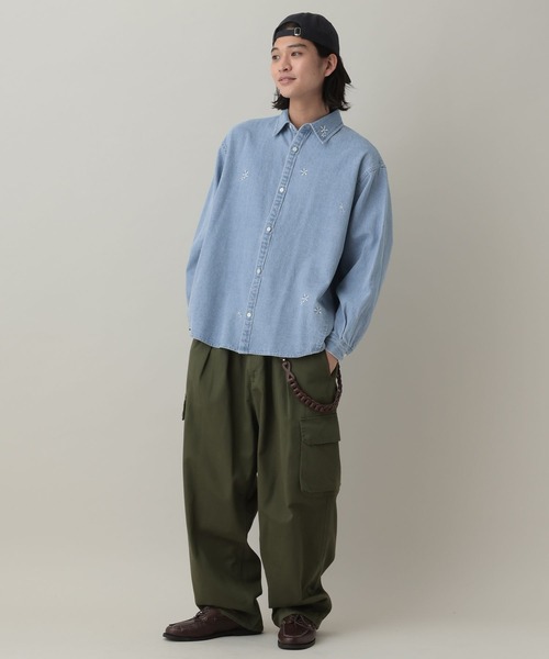 RAGEBLUE（レイジブルー） シャツ Curve Seam Denim Shirt/カーブ