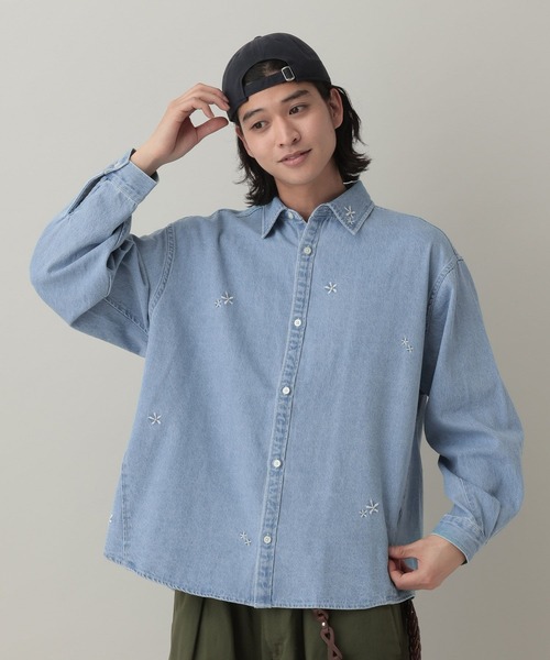 RAGEBLUE（レイジブルー） シャツ Curve Seam Denim Shirt/カーブ