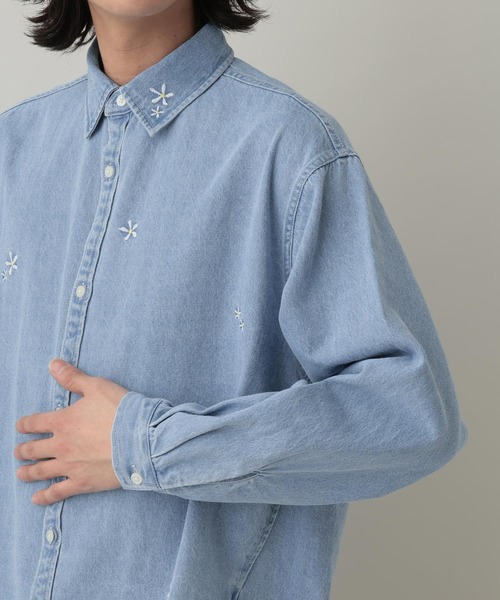 RAGEBLUE（レイジブルー） シャツ Curve Seam Denim Shirt/カーブ