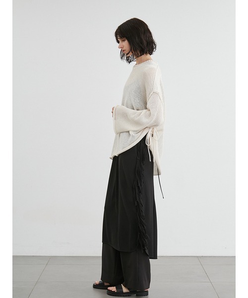 「styling/」 キャミソールワンピース 1 ブラック レディースの画像