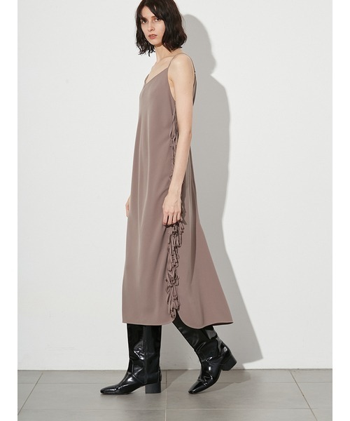 「styling/」 キャミソールワンピース 1 ブラック レディースの画像
