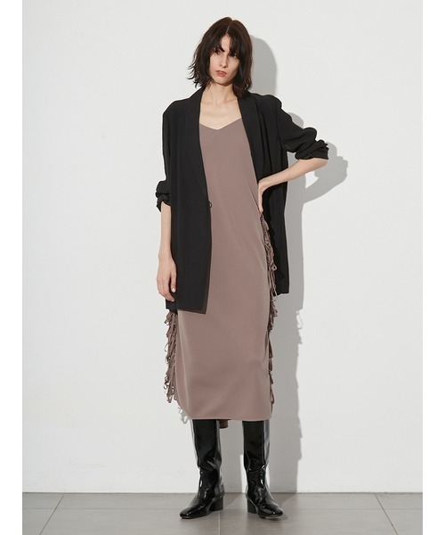 「styling/」 キャミソールワンピース 1 ブラック レディースの画像
